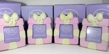 4 Precious Moments 634008 Pink 3x3 Birthday Package Frame Excellent Cond Gift