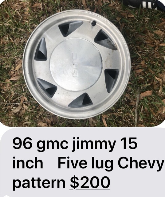96 GMC JIMMY 15 Inch Rims eBay