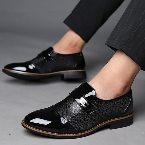 Zapatos para Clásico Hombre Zapatos Antideslizantes Hombre Zapatos Negros | eBay