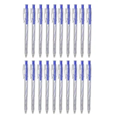 Thien Long TL-027 Retractable Ballpoint Pen 0.5mm tip Smooth Writing - 20Pcs