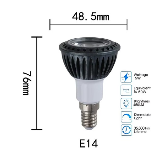 Dimmable LED Spotlight 5W 36°lighting Lighting Home Energy-saving 12V Ceiling - Picture 8 of 14