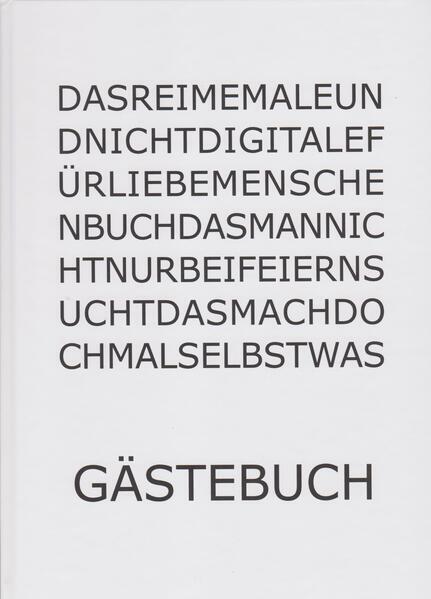 Gästebuch | Hans-Werner Aschoff | 2024 | deutsch
