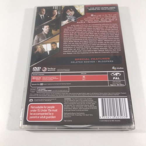 MARVEL Agents Of S.H.I.E.L.D. The Complete Second Season DVD Region 4 PAL - Picture 2 of 8