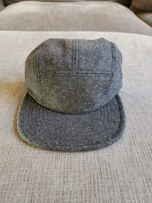 Glamour Kills Blank 5 Panel Wool Camp Hat Blank Grey - Leather Strap- BRAND NEW!