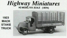 HO Scale Jordan Highway Miniatures 1923 MACK Stake Truck KIT 1/87 New in box