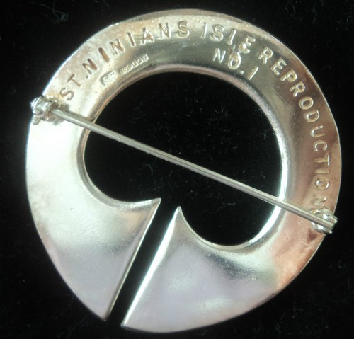 Très Large Shetland Silver Saint Ninians Broche - Écossais H/M Edinbourg 1999 - Photo 5 sur 6