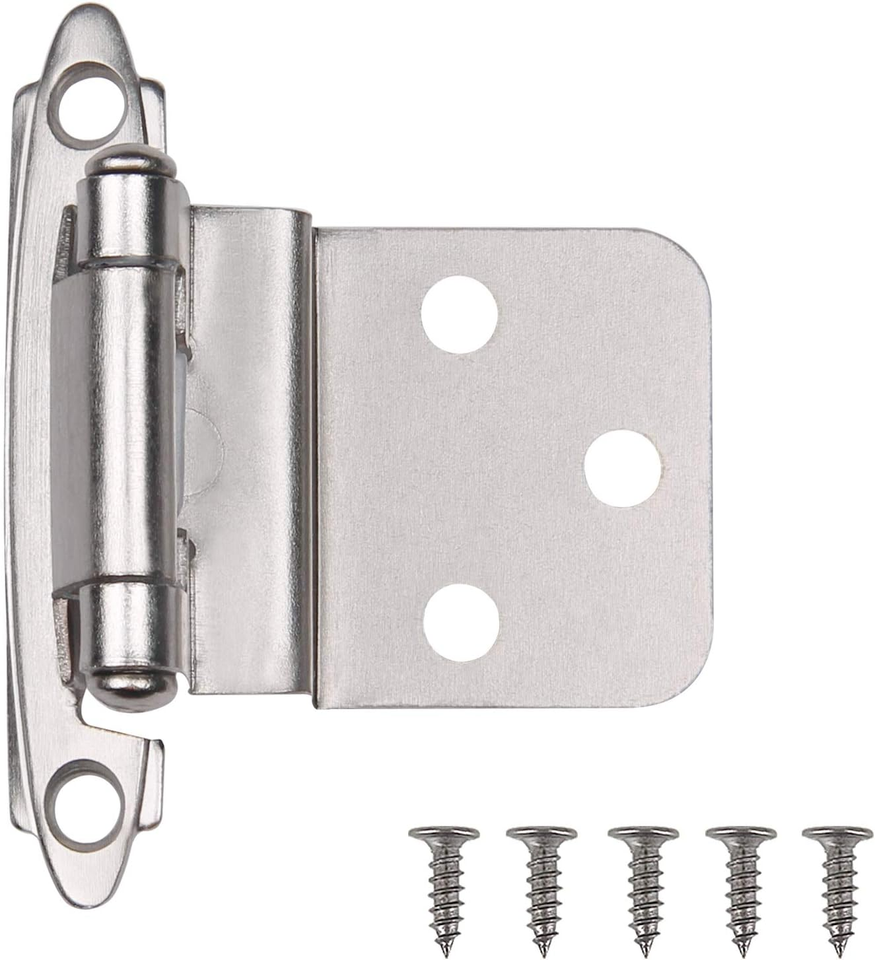 10 PCS HMCH198SN Decorative Self Closing Face Mount Kitchen