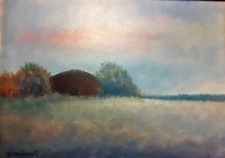 GIOVANNI OMICCIOLI  (1901 - 1975) OLIO SU CARTONE 35 X 25 CON ARCHIVIO