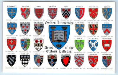 オックスフォード大学 カレッジ 紋章 印刷物 オックスフォード大学 カレッジ 紋章 印刷物 オックスフォード大学