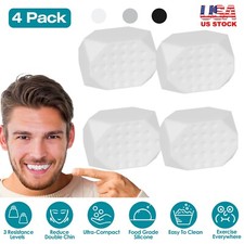 4PCS Jawline Exerciser Jaw Trainer Shaper Sagging Skin Double Chin Reducer Tool
