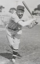 RARE! 1930 Dazzy Vance, Brooklyn Dodgers, Original Batting Pose Photo,  6 x 8