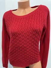 AEROPOSTALE SIZE MEDIUM red knit pull over Women Sweater