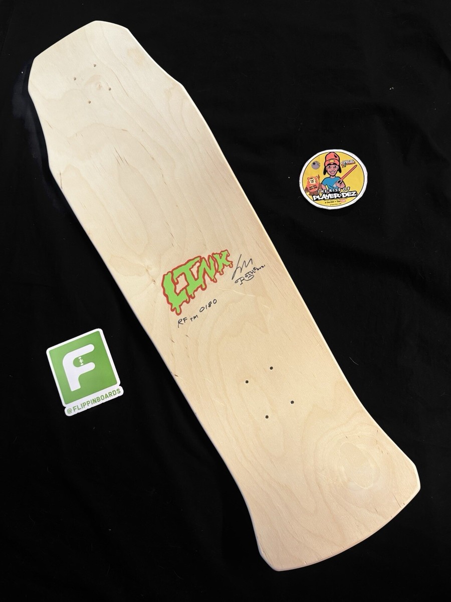 UBER RARE Rat Fink Ed Big Daddy Roth Shaped Neon Link Skateboard