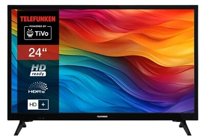 TELEFUNKEN 24 Zoll Fernseher Smart TV HD-ready HDR Triple-Tuner 6 Monate HD+