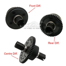 Metal complete diff gear set for Losi 5ive T