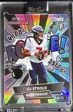Exclusive /25 CJ Stroud Rookie Black Label Wild Card Alumination Comix RC SSP