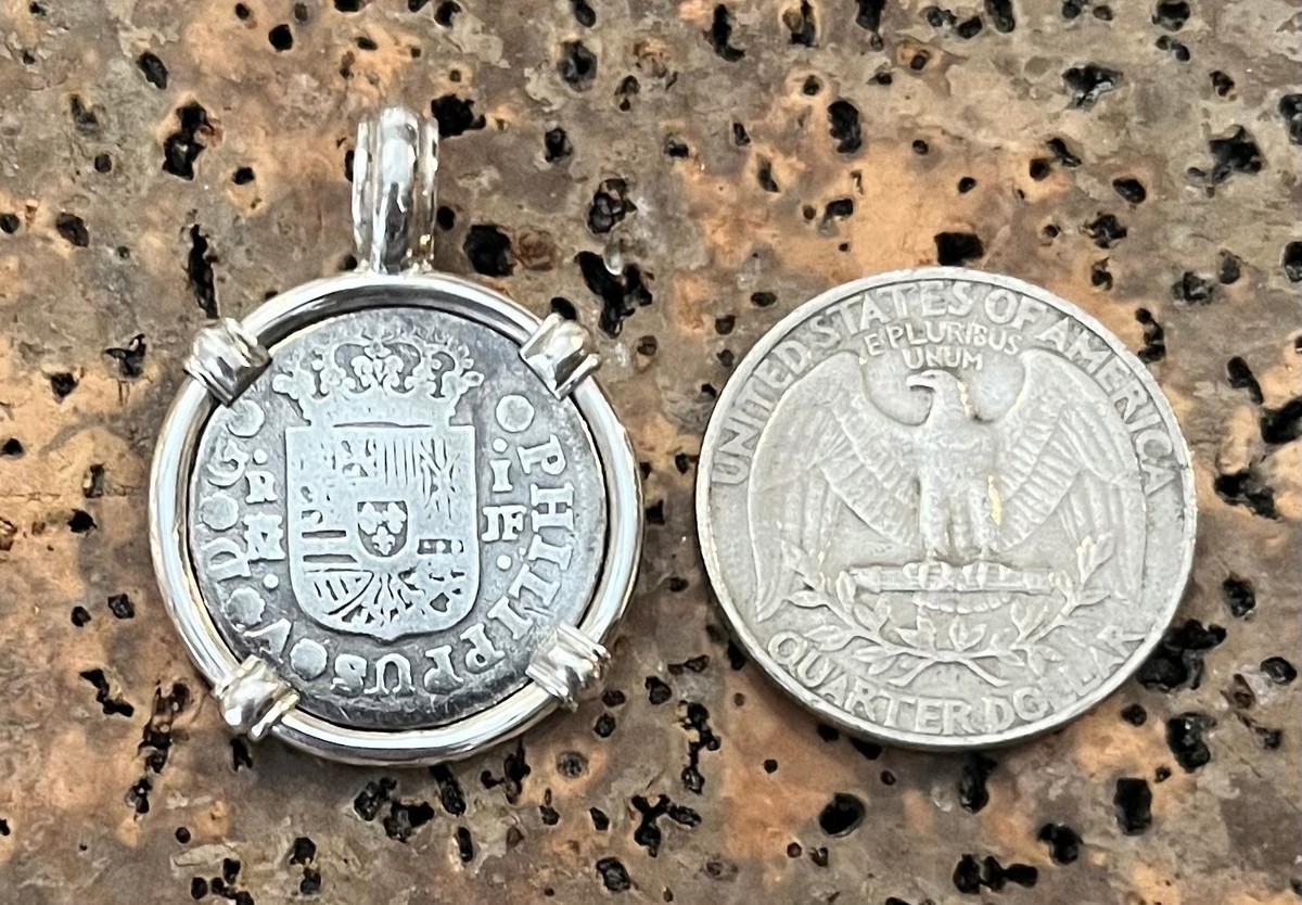 Pirate Coin Treasure Piece of Eight Spanish Authentic 1739 1R
