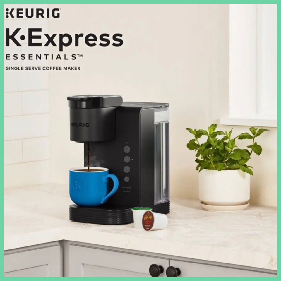 NIB KEURIG Single Serve Coffee Maker Space Saver Black New KCup Coffee