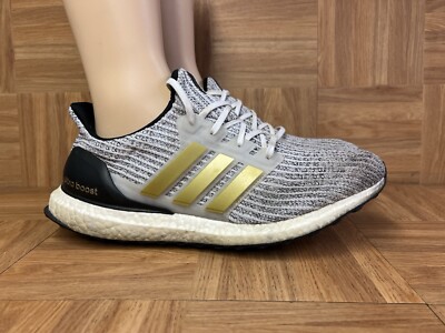 RARE Sz 12 - adidas UltraBoost White Gold Metallic 2020 FZ4909 Men's Shoes  | eBay