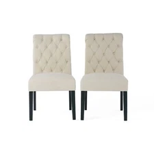 Christopher Knight Home CKH Fabric Dining Chairs, 2-Pcs Set, Natural
