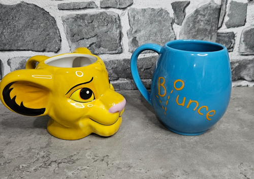 Official Disney Mugs Simba & Tigger Excellent Condition Never Used - Picture 2 of 13