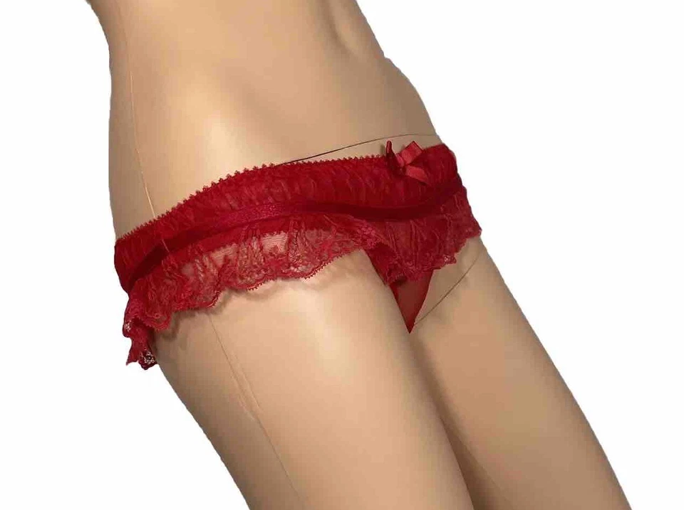 Calzoncillo rojo Agent Provocateur tiro bajo nuevo sin etiquetas, ver foto para talla * 1 ajuste como FIFI Foto 2 de 4