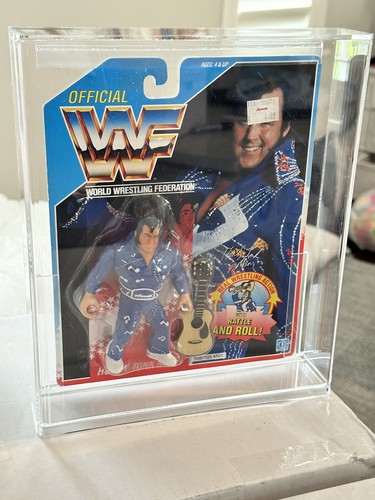 1990 WWF Hasbro Honky Tonk Man MOC Clear Bubble wi...
