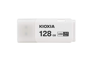 KIOXIA 128GB TransMemory U301 USB 3.2 Flash Drive, White, LU301W128GG4