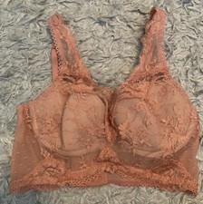 NWT Victoria's Secret Dream Angels Lined Demi Bra Sz 32C Lace Blush