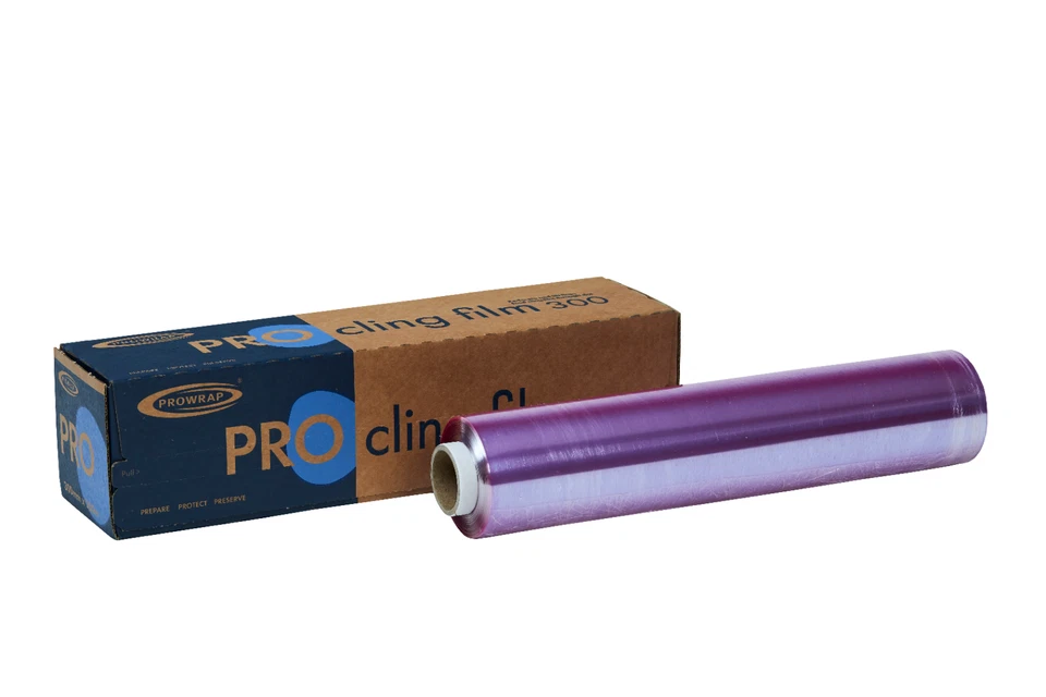 PROWRAP 12" Catering Cling Film Cutter Box 300mm x 300m Food wrap Professional