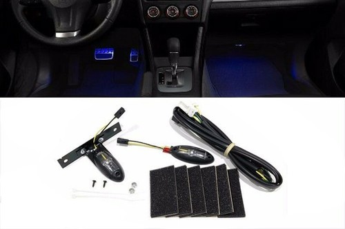 2015-2018 Subaru Forester Impreza WRX Interior Foot Illumination Kit BLUE OEM - Picture 2 of 7