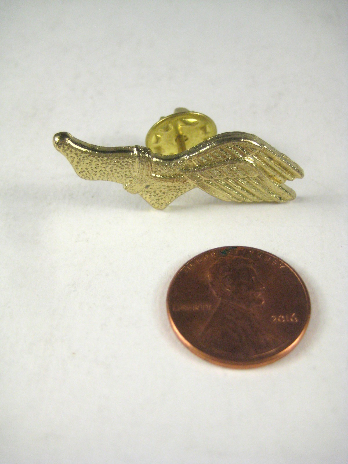 Flying Shoe Lapel Pin Design Goldtone eBay