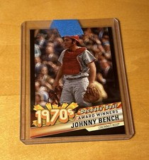 2020 Topps Decades Best Series 2 Award Winners Black #DB-34 Johnny Bench /299