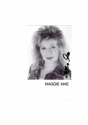 Maggie Mae - Autograph Card, Original Signed. Music, ZDF hit parade,