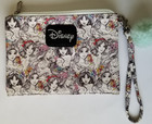 Disney Loungefly Princess Sketch Wristlet Cosmetics Bag Fluffy Ball