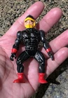 Vintage 80s POWER FIGHTER Metal Figure black and red rare vtg HTF hard to find