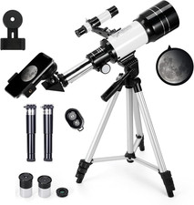 Telescope for Kids  Adults, 70Mm Aperture 300Mm Telescopes for Astronomy Beginn