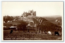 c1940's General View Rock of Cashel Co. Tipperary Ireland RPPC Photo Postcard