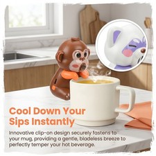Clip On Design Monkey Hanging Cup Fan Portable Desktop Fan Desktop Use