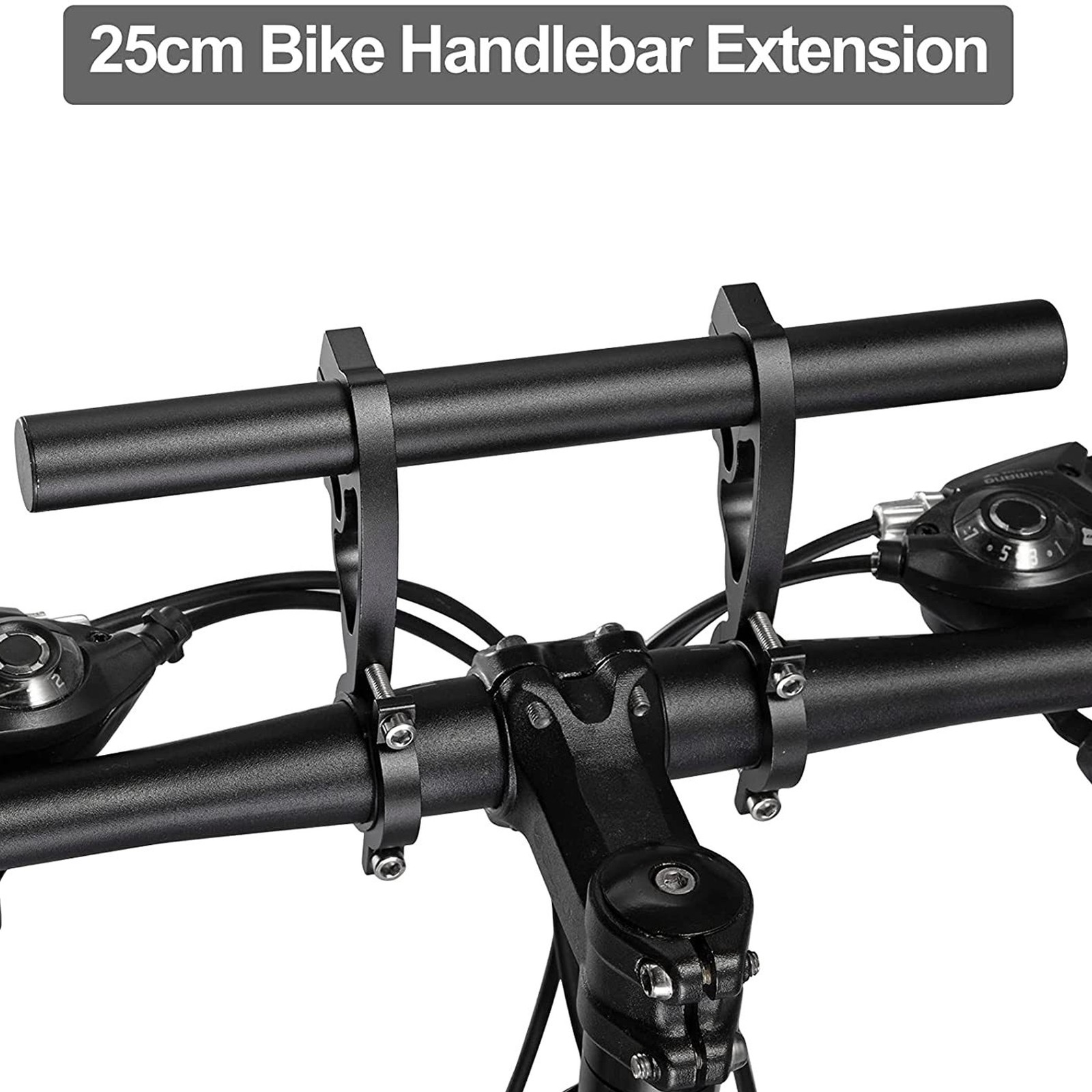 Adjustable Aluminum Alloy Bike Handlebar Extender For Added Space For Bikes For