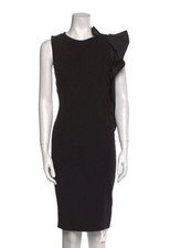 Red ValentinoCrew Neck Knee-Length Dress