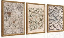 arfitest Vintage Plant Frame Wall Art Prints Set of 3 Antique Sketch Wall Art...