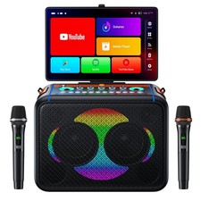 BENPAL Smart Karaoke Machine 14.0'' Touch Screen, Lyrics Display  Pre-Install