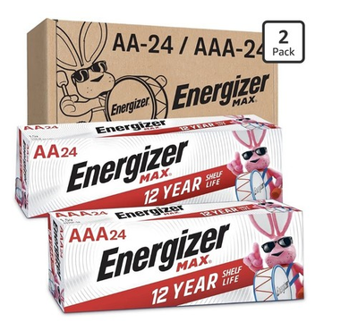 #ad 24 AA Energizer 24 AAA Max Alkaline Battery $29.79