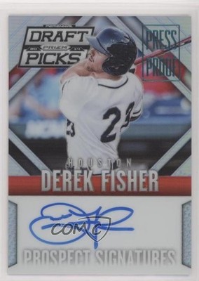 2014 Panini Prizm Perennial Draft Picks Press Proof 76/199 Derek Fisher Auto 0r4