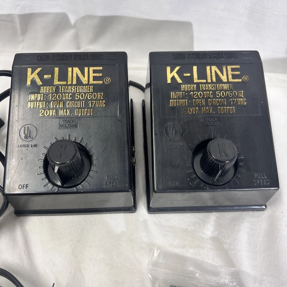 2 K-Line Model K-950 120V 50/60Hz, Output 17VAC, 20VA Train Hobby Transformer - Image 2 of 4