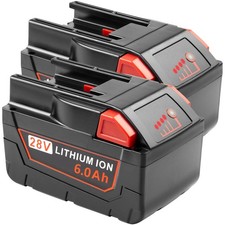 Cukect 28V 6000mAh Replacement Battery for Milwaukee Mk28 V28 48-11-2830 Mk28B