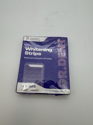 DR DENT Purple Zahnaufhellungsstreifen 7 Behandlungen Packung mit 14 Streifen 
