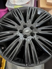 4 Used Black Range Rover Wheels 22 inch OEM Factory Spec Land 9012 Set LR099147