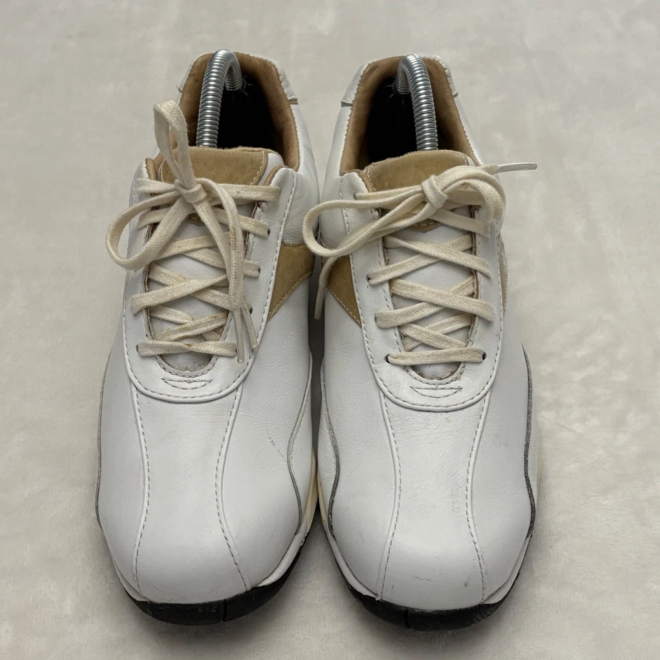 Zapato de golf Etonic G Sok Goodyear sin clavos para mujer talla 6,5 cuero blanco Foto 2 de 4